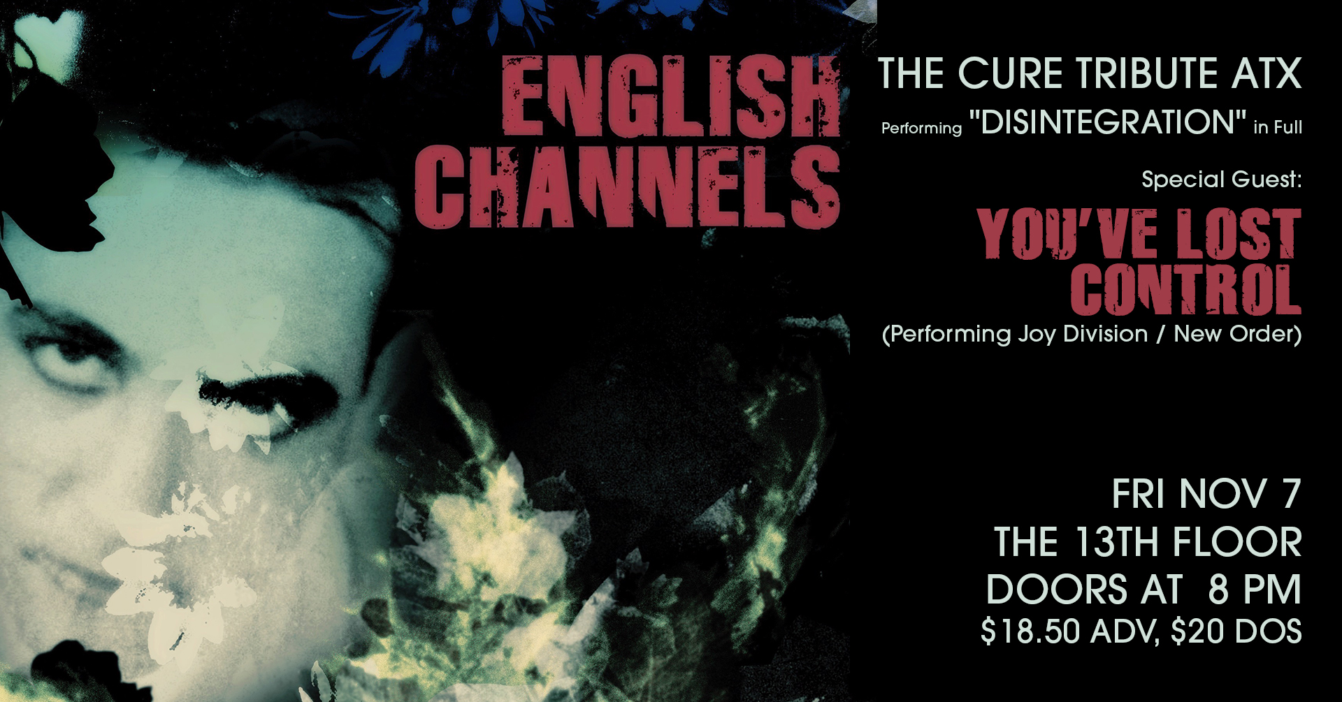 The Cure Tribute at The 13th Floor November 8th